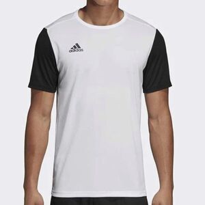 Adidas Estro 19 JSY Short Sleeve‎ Black White Colorblock T-Shirt DP3234 NWT pkg